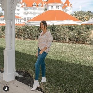 Express Rainbow Oversized Sweater